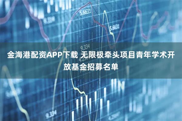 金海港配资APP下载 无限极牵头项目青年学术开放基金招募名单